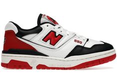 New Balance 550 White, Red And Black Shoes, All Nike Shoes, New Balance Sneakers, Sneakers Men Fashion, New Balance Shoes, Dream Shoes