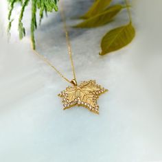 ✦ 14k Solid Gold Maple Leaf Necklace Valentines Day Gift for Women Pendant Jewelry Bridesmaid Gift      Birthday Gift ✦ Handcrafted with the highest quality real gold and cubic zirconia. 14k solid gold is nickel free, allergy      free and lead free. Real gold is an excellent choice that does not oxidize, discolor and lose its shine. ✦ It is made of 100% real gold with first-class craftsmanship and has passed multiple quality control      points at every step. Aiming 100% customer satisfaction with a team ready to answer any questions. ✦ It will be delivered to you with the 14 stamped on the Product, together with the official invoice      containing the product information. ✦ The dimensions of our product are in the minimal category. . ✦ Fast and Free Shipping. ✦ Our products will be sent Gold Necklaces With Hallmark For Anniversary, Gold Necklace With Hallmark For Anniversary, Gold Plated Necklace For Wedding, 14k Gold Necklace For Anniversary Gift, Gold Necklaces With Hallmark For Wedding, Gold Necklaces For Anniversary, Gold Wedding Necklaces With Hallmark, 14k Gold Necklaces For Wedding, Fine Jewelry Wedding Necklace With Hallmark