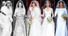 the most royal wedding gowns in history, from princess victoria to queen elizabeth and prince edward