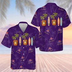 Item Size: 3XL Purple Beach, Mens Shorts Summer, Tropical Pattern, Crown Royal, Mens Hawaiian Shirts, Hawaii Shirt, Summer Fabrics, Beach Shorts, Print Logo