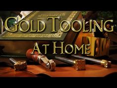 gold tooling at home with the title