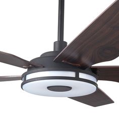 Carro ELIRA 52 inch 5-Blade Smart Ceiling Fan with LED Light Kit & Remote - Black/Dark Wood Bulb Pendant Light, Ceiling Fan Blades, Wooden Pattern, Dimmable Led Lights, Silver Lights, Google Assistant, Fan Speed, Led Light Bulbs, Outdoor Ceiling Fans