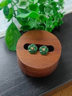 j Elegant Green Round Flower Earrings, Green Flower Earrings For Pierced Ears, Green Jade Earrings For Anniversary, Green Flower-shaped Earrings As Gift, Green Flower Shaped Earrings As Gift, Green Flower Shaped Earrings Gift, Translucent Design, Earrings With Diamonds, Jade Earrings