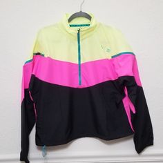 Collaboration With Puma And First Mile. Windbreaker Brand New With Tags. Women's Size Xl. Functional Zippers On The Shoulders And Adjustable String At The Bottom Of The Jacket. Bright Colors Will Catch Everyone's Attention. Fitted Romper, Quilted Puffer Vest, Jersey Jacket, Wind Jacket, Puma X, Puma Women, Fitted Blazer, Zipper Jacket, Workout Jacket