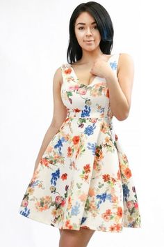 Now available at our store: Fit and Flare Ska..., Check it out here! http://lexiestarrstyle.com/products/fit-and-flare-skater-dress?utm_campaign=social_autopilot&utm_source=pin&utm_medium=pin Floral Print Fit And Flare A-line Mini Dress, Floral Print Fit And Flare Mini Dress With V-neck, Summer Sleeveless Fit And Flare Dress With Floral Print, Sleeveless Fit And Flare Midi Dress For Garden Party, Spring A-line Midi Dress With Back Zipper, Spring Garden Party Dress With Back Zipper, Feminine Fit And Flare Sleeveless Dress For Spring, Summer A-line Midi Dress With Back Zipper, Sleeveless Lined Floral Sundress