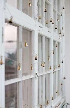 an image of a window with bells on it