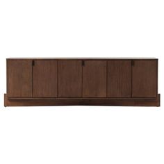 the sideboard is made from wood and has four doors