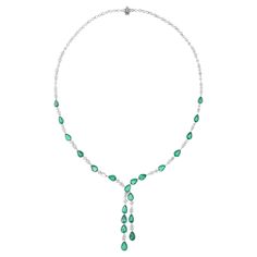 Item Code :- SEN-51198 Gross Wt. :- 22.57 gm 18k White Gold Wt. :- 19.30 gm Natural Diamond Wt. :- 4.49 Ct. ( AVERAGE DIAMOND CLARITY SI1-SI2 & COLOR H-I ) Emerald Wt. :- 11.86 Ct. Necklace Length :- 16 Inches Long ✦ Sizing ..................... We can adjust most items to fit your sizing preferences. Most items can be made to any size and length. Please leave a note at checkout or contact us via 1stDibs conversation. Even after purchasing the item, you can still ask us to adjust the size or length. We will try our best to fix it if it is possible. ✦ Import Duties, Taxes and Custom Charge ..................... Import duties, taxes and customs charges are not included in the items price or shipping cost. These charges are the buyer's responsibility. Please check with your country's customs Diamond Lariat Necklace, Zambian Emerald, Zambia, Lariat Necklace, Drop Necklace, Sparkle Diamonds, Diamond Clarity, Necklace Length, Gemstone Colors