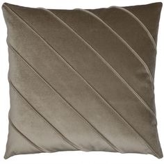 a brown pillow with pleated lines on it