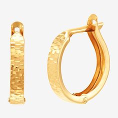 Features: Huggie, Quick ShipEarring Back: HingedShape: RoundMetal Color: YellowEarring Length: 11.7mmEarring Width: 13.8mmCare: Wipe CleanEarrings Style: Hoop Earrings, Huggie EarringsMetal: 14k GoldAssembled in the US from Imported Materials Earrings Hoop, Jewellery And Watches, Gold Bracelet, Fine Jewelry, Hoop Earrings, Arts And Crafts, Women Jewelry, Gold, Color