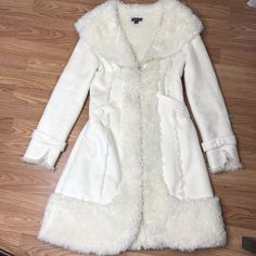 Reposhing This Item I Purchased From @Kelbo373. Loved It, But Ready To Rotate For Something New. Questions? Leave A Comment Below! Fur Winter Coat, Winter Fur Coats, Autumn Clothes, Style Savvy, White Faux Fur, Winter Clothes, Winter Coat, Something New, Winter Outfits