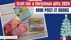 Post It Note Holders, Note Holders, Craft Fair, Post It Notes, Mini Books, Post It, Craft Fairs, Note Pad, To Create