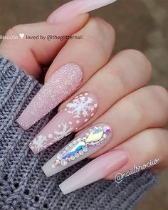 Unghie Sfumate, Red Christmas Nails, Cute Acrylic Nail Designs, Christmas Nail Art Designs, Fall Acrylic Nails