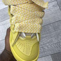 Lanvins ( Mens ) Size 8, Text Me Before Buying Green Lanvin Sneakers, Yellow Lanvin Sneakers, Lanvin Shoes, Lanvin, Men's Shoes, Man Shop, Yellow, Color