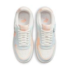 Nike Womens WMNS Air Force 1 Shadow Sail CU8591-104 Nike Shoes Women Fashion, Yeezy Boots, Air Force Shoes, Shoes For School, Nike Air Force 1 Shadow, Air Force 1 Shadow, Back To School Shoes, Preppy Shoes, Pretty Shoes Sneakers