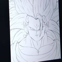 an image of a drawing of gohan from dragon ball super saiyans anime