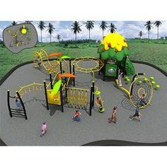 an artist's rendering of a children's play area