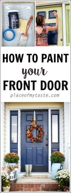 how to paint your front door