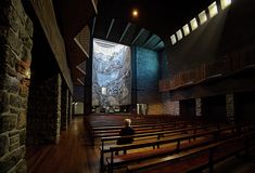 Loneliness Church Architecture, Basque Country, Post Modern, Mountain Range, Postmodernism, Our Lady, Architecture Photography, The Mountain