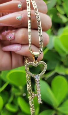 Whether to dress up, or dress down, this piece is truly the perfect accessory for any wardrobe or style! Includes 20" inch chain 14K Gold Plated Ysl Necklace, Bling Car Accessories, Dope Jewelry Accessories, Luxe Jewelry, Jewelry Accessories Ideas, Dope Jewelry, Key To My Heart, Key Necklace, Jewelry Lookbook