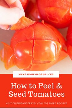 how to peel and seed tomatoes