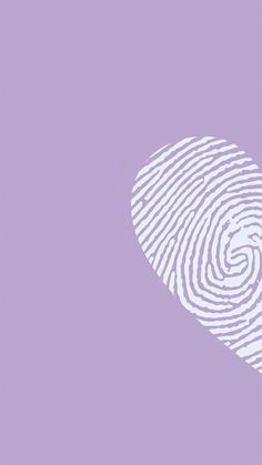 a fingerprint on a purple background with the word love written in white across it