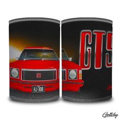 Geltchy | HJ HOLDEN GTS Beer Stubby Cooler Red GMH Aussie Classic Muscle Car Street Machine Illustrated Gift Black Beer, Street Machine, Classic Cars Muscle