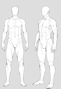 an image of a man's body in three different positions, including the upper half and