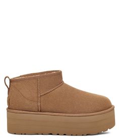 UGG Classic Ultra Mini Platform Suede Booties | Dillard's Ugh Platform, Ugg Ultra Mini, Ugg Classic Ultra Mini, Ugg Classic Mini, Ugg Classic, Platform Ankle Boots, Classic Mini, Dillard's, Suede Booties