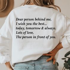 Cute Sweater Designs, Dear Person Behind Me, Sweater Designs, Faith Tees, Fall Tee, Cute Sweater, Mom Tees, Halloween Tees, Christmas Tees