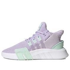 (WMNS) Adidas originals EQT Bask ADV FZ0216 (SNKR/Casual/Low Top/Women's/Wear-resistant) Lavender Low-top Sneakers For Streetwear, Purple High-top Adidas Sneakers, Sporty Lavender Sneakers With Boost Midsole, Sporty Purple Adidas Sneakers, Adidas Purple Sneakers For Sports, Purple High-top Athleisure Sneakers, Casual Purple Adidas Sneakers, Purple Sneakers With Boost Midsole For Spring, Spring Purple Sneakers With Boost Midsole