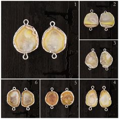 step by step instructions on how to make pendants with agated glass beads