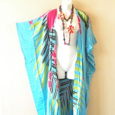 Price Is Fixed. I Do Not Accept Offer Price Due To Low Markup. Most Of My Clothing Are One Of The Kind So Please Check For Availability Before Buying. Please Bundle For Multiple Items To Save On Shipping Cost. Bundle Up In Style With This Cute Hand Painted Batik Cardigan / Duster Maxi Wrap. Design To Bring Comfort To Drape Beautifully To Wide Range Of Body Shapes And Sizes. With Luxuriously Premium Rayon Textured, This Open Front Cardigan Is A Must Have Layering Piece. Two Exotic Time Consuming Blue Batik Print Beach Kimono, Beach Blue Batik Print Kimono, Hippie Style Blue Kimono For Spring, Blue Hippie Kimono For Vacation, Blue Hippie Kimono For Beach Cover-up, Casual Summer Kimono With Batik Print, Casual Summer Batik Print Kimono, Casual Blue One Size Kimono, Casual Blue Kimono For Festival