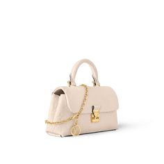 LOUIS VUITTON® - Nano Madeleine - Cream Logo Lv, Book Bags, Trunk Bag, Wallet Pouch, Monogram Bag, Silver Jewelry Fashion, Business Bag, Fashion Jewelry Necklaces, Everyday Essentials