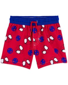 He'll swing from town to town with Spidey in these easy on swim trunks. Boys Swimwear, Activewear Sets, Cool Graphic Tees, Toddler Boy Outfits, Mens Swim Trunks, Kids Outfits Girls, Man Swimming, Set Outfit