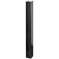 a black metal pole on a white background