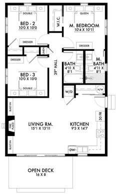 the floor plan for a two bedroom apartment