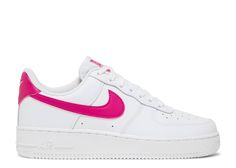 Nike Air Force Rosa, Woman’s Nike Shoes, Hot Pink Air Force 1, Pink And White Air Force 1, Hot Pink Nike Shoes, Air Force Rosa, Nike Rosas, Preppy Nike Shoes, Nike Air Force Pink