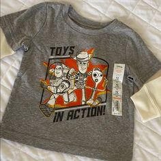 Nwt Disney Characters Toy Story Toddler Boy Thermal Sleeve Skater Tee By Jumping Beans. Disney/Pixar Product Features Crewneck Long Sleeves Toy Story Print Fabric & Care Cotton, Polyester Machine Wash Imported Skater Tee, Jumping Beans, Disney Shirts, Toy Story, Print Fabric, Disney Pixar, Toddler Boys, Kids Shirts, Pixar