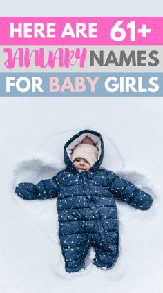 Looking for January names for girls? Read our list of 61 January names including names that mean January, fresh starts or snow, along with January star sign names for females Winter Baby Names, Winter Names, Boy Names And Meanings, Simple Boy Names, Long Boy Names, Color Names Baby, Hebrew Boy Names, Boys Names Rare