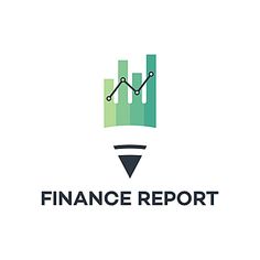 the finance report logo is shown in green and blue tones, with an arrow pointing up to