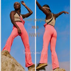 These Leggings Are Butter Soft And Very Stretchy High Waisted Neon Coral M/L Should Fit A Size 4,6-8,10 Small 12 Xs/S Should Fit A Size 00,0-2,4 Small 6 11” Flare Inset Ankle Opening For M/L, 10” For Xs/S Photos Shown Are Of The Xs/S Unless Otherwise Stated Add 1” To All For The M/L Inseam 33” Please See All Photos I Have These In Other Colors ( 10% Off Any Two Items From This Store And Over 5000 Available Choices) There Is No Tag As They Came With No Tag But They Are Brand New Boutique Bought I Trendy Full Length Pink Yoga Pants, High Stretch Pink Summer Pants, High Stretch Pink Pants For Summer, Casual Full-length Pink Yoga Pants, Pink Non-stretch Yoga Pants, Trendy Pink Stretch Yoga Pants, Casual High Stretch Pink Pants, Pink High Stretch Leggings For Summer, Pink Non-stretch Leggings For Loungewear