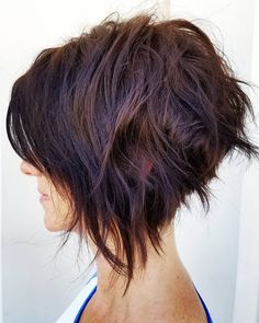 Bob Lung, Messy Bob, Messy Bob Hairstyles, Cute Short Haircuts, Layered Bob Hairstyles, Short Hairstyles For Thick Hair, Best Short Haircuts