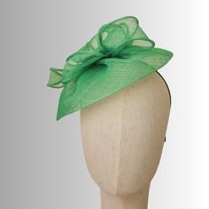 Looking for the perfect accessory to complete your outfit? Look no further than this stunning green fascinator hat made from sinamay! Crafted with care and attention to detail, this hat is the perfect way to add a touch of elegance and sophistication to any look. Whether you're attending a wedding, a garden party, or any other special event, this hat is sure to turn heads and make you feel confident and beautiful. So why wait? Order your green fascinator hat today and step out in style! PLEASE N Green Fascinator, Church Hat, Fascinator Hat, Church Hats, Hat For Women, Fascinator Hats, Hat Making, Feel Confident, Garden Party