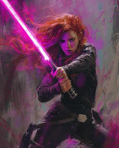 Mara Jade Skywalker Art, Mara Jade Fanart, Mara Jade Art, Star Wars Mara Jade, Jedi Design, Star Wars Character Design, Mara Jade Skywalker, Jedi Art, Mara Jade