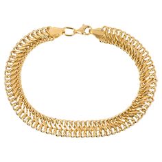 14K Gold Bracelet Vienna Chain Model Bracelet Solid gold. With hallmark. Total Weight: 5,31 gr. Size: 19.50 cm This piece was made with quality materials and excellent handwork. I guarantee the quality assurance of my handwork and materials. It is vital for me that you are totally happy with your purchases. The item has exceptional lustre and clarity. Sturdy setting. Please feel free to ask every question of the details. Free Gift Packaging. It comes with a luxury jewellery box. Gift packaging i Yellow Gold Curb Chain Bangle Bracelet, Gold Cuban Link Jubilee Bracelet, Formal Gold-plated Flexible Bracelets, Gold-tone Curb Chain Bracelets Gold-plated, Gold-tone Curb Chain Bracelet Gold-plated, Gold-tone Curb Chain Bracelet, Gold Plated, Gold-tone Curb Chain Bracelets Gold Plated, Luxury Gold Bracelets With Curb Chain, Luxury Gold-tone Bracelet With Lobster Clasp