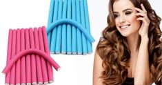 Twist Flex Foam Hair Curling Rods - 10 Pack Hair Curling Rods, Hair Heatless Curls, Diy Hair Curls, Flexible Curling Rods, Foam Curlers, Hair Rods, Curling Rods, Hair Curlers Rollers, Curling Hair