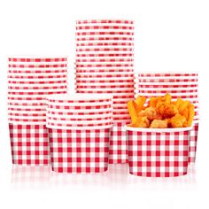 PRICES MAY VARY. 【50 Disposable Paper Ice Cream Bowls】: You will receive 50 gingham disposable paper ice cream bowls in red and white checkered plaid, and each gingham disposable paper soup bowl measures approximately 3.5 x 2.4 x 3 inches/ 9 x 6.2 x 7.5 cm and 9 oz in volume, which is enough to meet your party's needs 【Red Plaid Paper Bowls & Cups】: The ice cream disposable paper snack bowls are inspired by classic holiday decorations in bright colors. The red and white plaids over the paper sou Picnic Themed Parties, Gingham Party, Checkered Paper, Bbq Camping, Ice Cream Cups, Hot Dog Bar, Picnic Bbq, Food Party, Cold Food