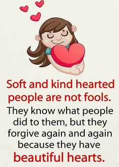 a girl holding a heart with the words soft and kindhearted people are not fools