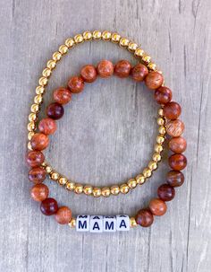 Wooden Mama Bracelet / Wood Mama Bracelet / Wood Beaded Bracelet / Natural Wood Beads / Natural Beaded Bracelet / Earthy Bracelet - Etsy Everyday Wooden Beads Bracelets, Everyday Multicolor Wooden Beaded Bracelets, Mama Beaded Bracelet, Brown Wooden Beaded Bracelets, Wooden Bead Name Bracelet, Mama Bracelet, Wood Bead Bracelet, Nature Bracelets, Natural Beads